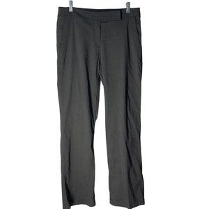 EILEEN FISHER Dark Charcoal Gray Linen-Viscose Spandex Blend Pants Size 6